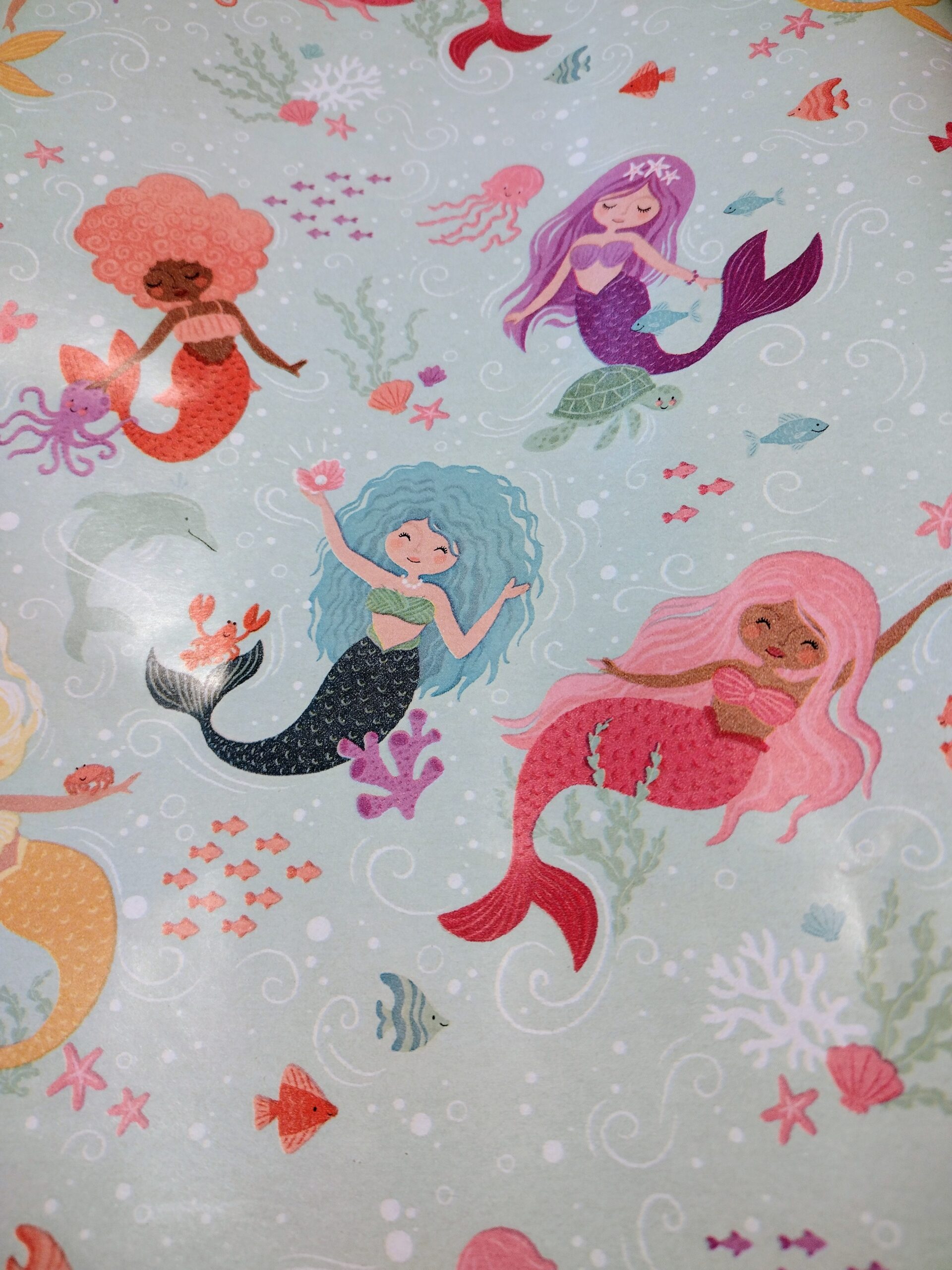 Mermaid Birthday Gift Wrap